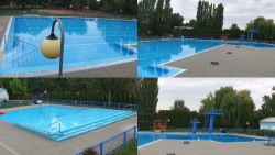 Schwimmbadgelände Hulín – zusammengestellte Aufnahmen