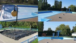 Schwimmbadgelände Hulín – zusammengestellte Aufnahmen