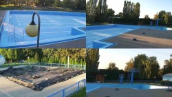 Schwimmbadgelände Hulín – zusammengestellte Aufnahmen
