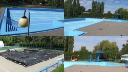 Schwimmbadgelände Hulín – zusammengestellte Aufnahmen
