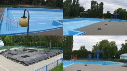 Schwimmbadgelände Hulín – zusammengestellte Aufnahmen