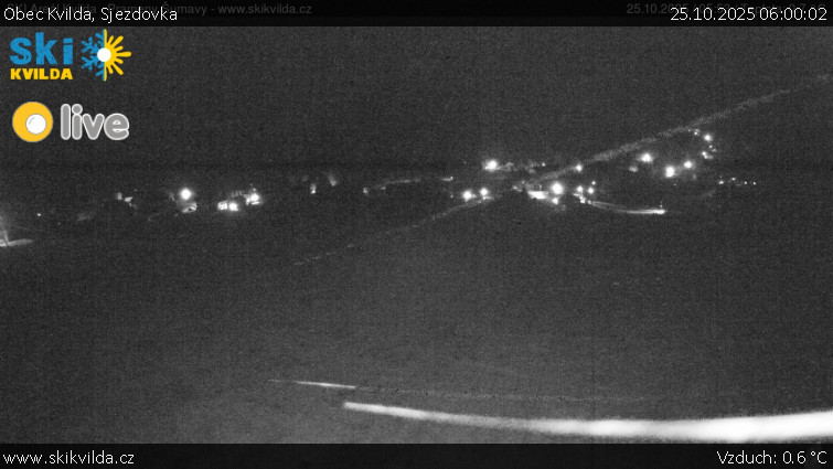 Obec Kvilda - Sjezdovka - 25.10.2025 v 06:00 Obec Kvilda - Sjezdovka - 25.10.2025 v 06:00