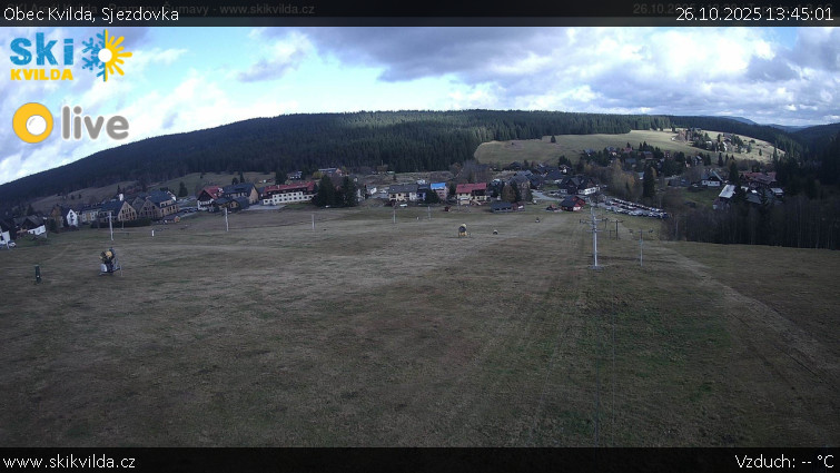 Obec Kvilda - Sjezdovka - 26.10.2025 v 13:45 Obec Kvilda - Sjezdovka - 26.10.2025 v 13:45