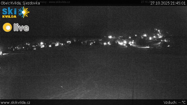Obec Kvilda - Sjezdovka - 27.10.2025 v 21:45 Obec Kvilda - Sjezdovka - 27.10.2025 v 21:45