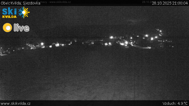 Obec Kvilda - Sjezdovka - 28.10.2025 v 21:00 Obec Kvilda - Sjezdovka - 28.10.2025 v 21:00