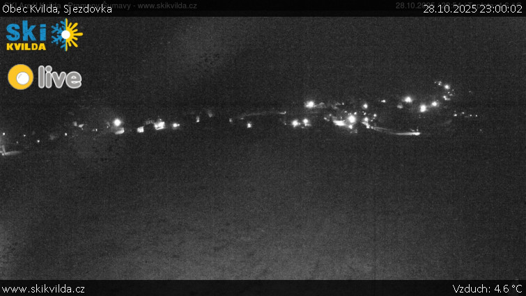 Obec Kvilda - Sjezdovka - 28.10.2025 v 23:00 Obec Kvilda - Sjezdovka - 28.10.2025 v 23:00