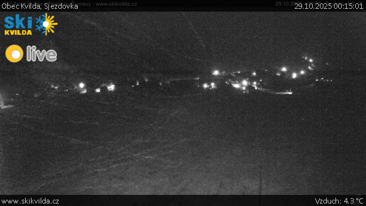 Obec Kvilda - Sjezdovka - 29.10.2025 v 00:15 Obec Kvilda - Sjezdovka - 29.10.2025 v 00:15