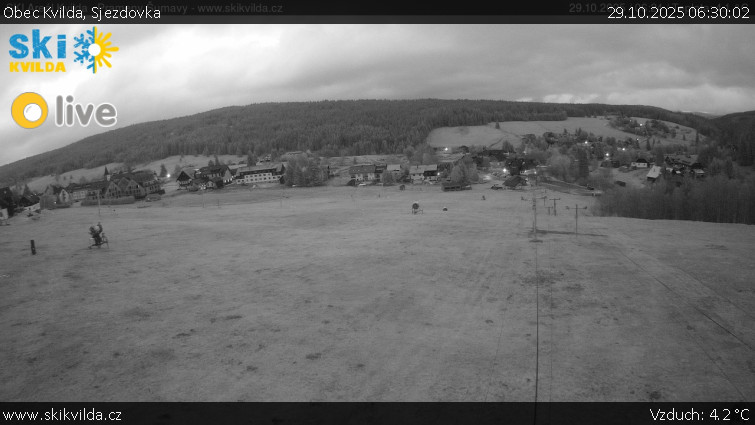 Obec Kvilda - Sjezdovka - 29.10.2025 v 06:30 Obec Kvilda - Sjezdovka - 29.10.2025 v 06:30