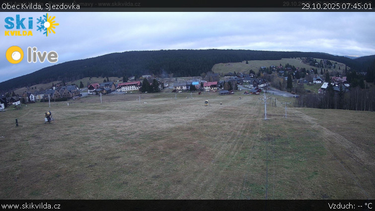 Obec Kvilda - Sjezdovka - 29.10.2025 v 07:45 Obec Kvilda - Sjezdovka - 29.10.2025 v 07:45