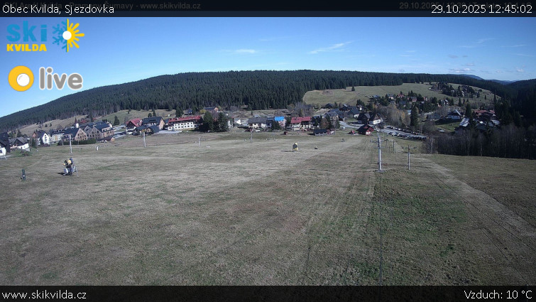 Obec Kvilda - Sjezdovka - 29.10.2025 v 12:45 Obec Kvilda - Sjezdovka - 29.10.2025 v 12:45