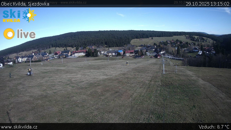 Obec Kvilda - Sjezdovka - 29.10.2025 v 13:15 Obec Kvilda - Sjezdovka - 29.10.2025 v 13:15