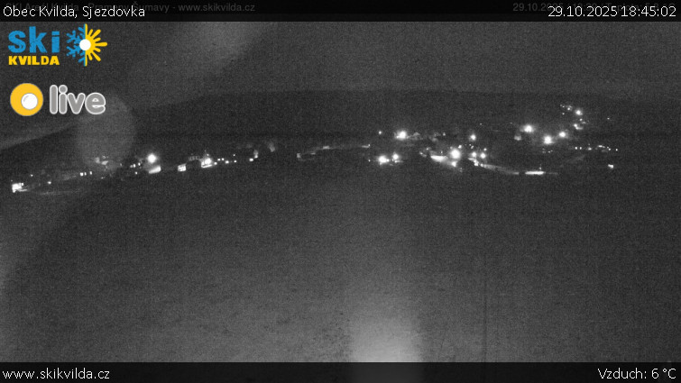 Obec Kvilda - Sjezdovka - 29.10.2025 v 18:45 Obec Kvilda - Sjezdovka - 29.10.2025 v 18:45
