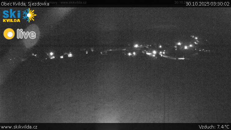 Obec Kvilda - Sjezdovka - 30.10.2025 v 03:30 Obec Kvilda - Sjezdovka - 30.10.2025 v 03:30