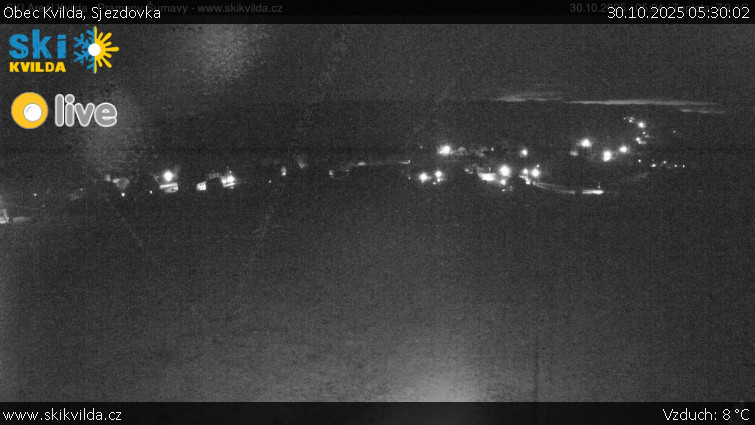 Obec Kvilda - Sjezdovka - 30.10.2025 v 05:30 Obec Kvilda - Sjezdovka - 30.10.2025 v 05:30