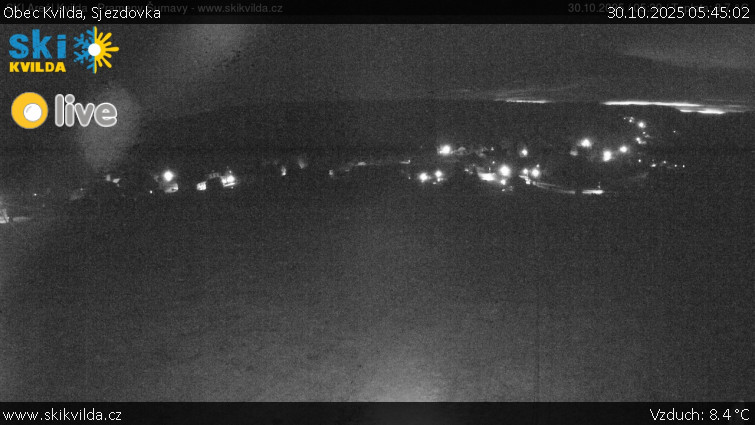 Obec Kvilda - Sjezdovka - 30.10.2025 v 05:45 Obec Kvilda - Sjezdovka - 30.10.2025 v 05:45