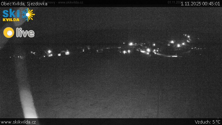 Obec Kvilda - Sjezdovka - 1.11.2025 v 00:45 Obec Kvilda - Sjezdovka - 1.11.2025 v 00:45