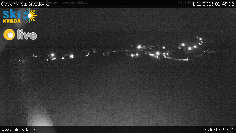 Obec Kvilda - Sjezdovka - 1.11.2025 v 01:45 Obec Kvilda - Sjezdovka - 1.11.2025 v 01:45