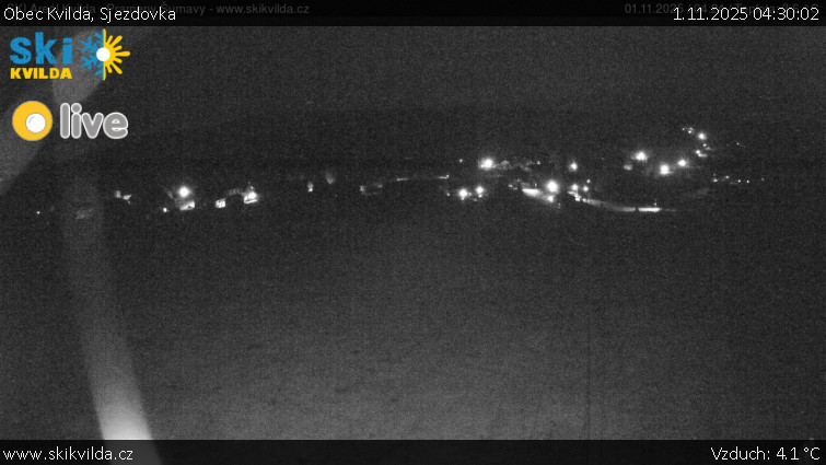 Obec Kvilda - Sjezdovka - 1.11.2025 v 04:30 Obec Kvilda - Sjezdovka - 1.11.2025 v 04:30