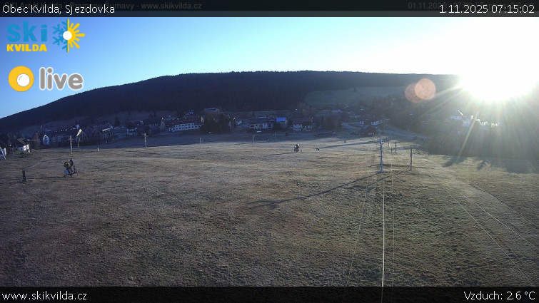 Obec Kvilda - Sjezdovka - 1.11.2025 v 07:15 Obec Kvilda - Sjezdovka - 1.11.2025 v 07:15