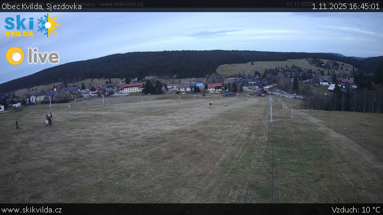 Obec Kvilda - Sjezdovka - 1.11.2025 v 16:45 Obec Kvilda - Sjezdovka - 1.11.2025 v 16:45