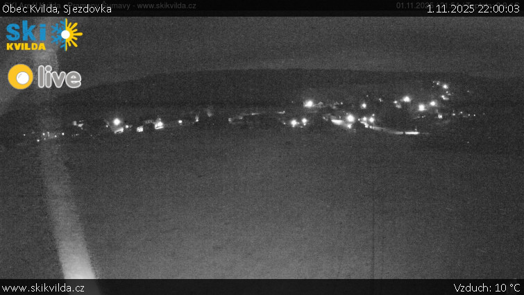Obec Kvilda - Sjezdovka - 1.11.2025 v 22:00 Obec Kvilda - Sjezdovka - 1.11.2025 v 22:00