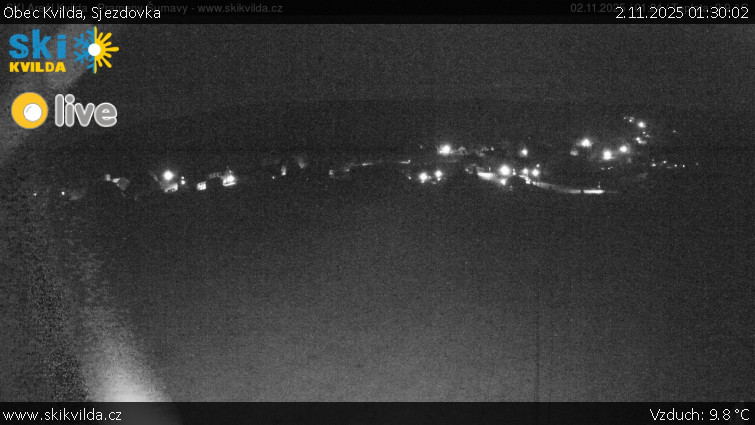 Obec Kvilda - Sjezdovka - 2.11.2025 v 01:30 Obec Kvilda - Sjezdovka - 2.11.2025 v 01:30