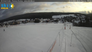 Obec Kvilda - Sjezdovka - 1.1.2026 v 08:45 Obec Kvilda - Sjezdovka - 1.1.2026 v 08:45