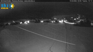 Obec Kvilda - Sjezdovka - 15.2.2026 v 04:15 Obec Kvilda - Sjezdovka - 15.2.2026 v 04:15