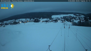 Obec Kvilda - Sjezdovka - 15.2.2026 v 07:00 Obec Kvilda - Sjezdovka - 15.2.2026 v 07:00