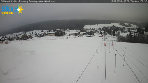 Obec Kvilda - Sjezdovka - 15.2.2026 v 08:15 Obec Kvilda - Sjezdovka - 15.2.2026 v 08:15