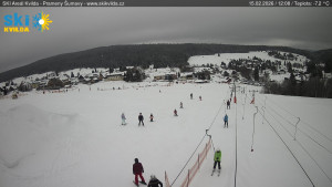 Obec Kvilda - Sjezdovka - 15.2.2026 v 12:15 Obec Kvilda - Sjezdovka - 15.2.2026 v 12:15