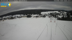 Obec Kvilda - Sjezdovka - 15.2.2026 v 16:15 Obec Kvilda - Sjezdovka - 15.2.2026 v 16:15