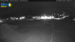 Obec Kvilda - Sjezdovka - 15.2.2026 v 20:45 Obec Kvilda - Sjezdovka - 15.2.2026 v 20:45