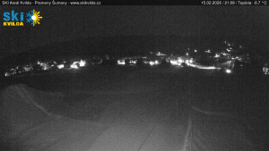 Obec Kvilda - Sjezdovka - 15.2.2026 v 21:15 Obec Kvilda - Sjezdovka - 15.2.2026 v 21:15