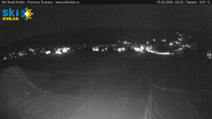 Obec Kvilda - Sjezdovka - 15.2.2026 v 22:30 Obec Kvilda - Sjezdovka - 15.2.2026 v 22:30