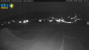 Obec Kvilda - Sjezdovka - 15.2.2026 v 23:15 Obec Kvilda - Sjezdovka - 15.2.2026 v 23:15