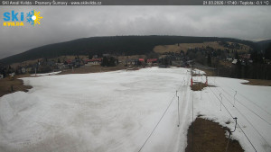 Obec Kvilda - Sjezdovka - 21.3.2026 v 17:45 Obec Kvilda - Sjezdovka - 21.3.2026 v 17:45