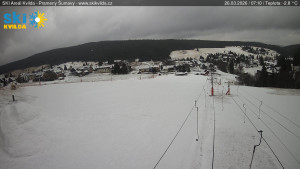 Obec Kvilda - Sjezdovka - 26.3.2026 v 07:15 Obec Kvilda - Sjezdovka - 26.3.2026 v 07:15