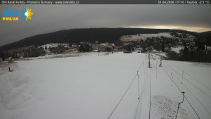 Obec Kvilda - Sjezdovka - 1.4.2026 v 07:15 Obec Kvilda - Sjezdovka - 1.4.2026 v 07:15