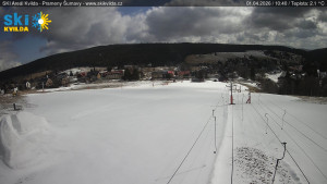 Obec Kvilda - Sjezdovka - 1.4.2026 v 10:45 Obec Kvilda - Sjezdovka - 1.4.2026 v 10:45