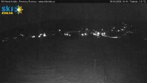 Obec Kvilda - Sjezdovka - 8.4.2026 v 01:45 Obec Kvilda - Sjezdovka - 8.4.2026 v 01:45