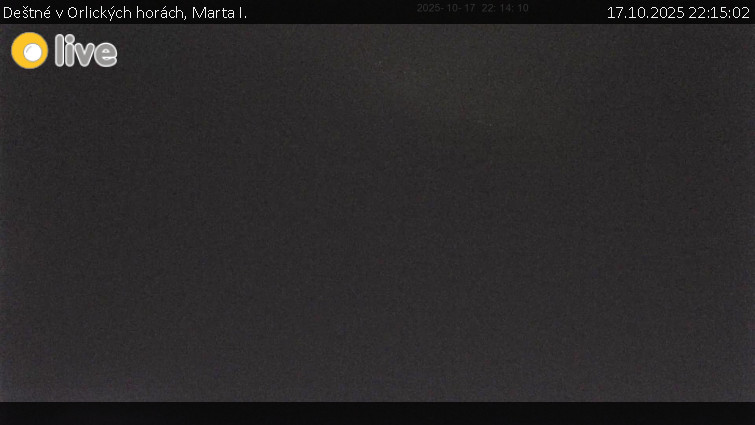 Deštné v Orlických horách - Marta I. - 17.10.2025 v 22:15 Deštné v Orlických horách - Marta I. - 17.10.2025 v 22:15