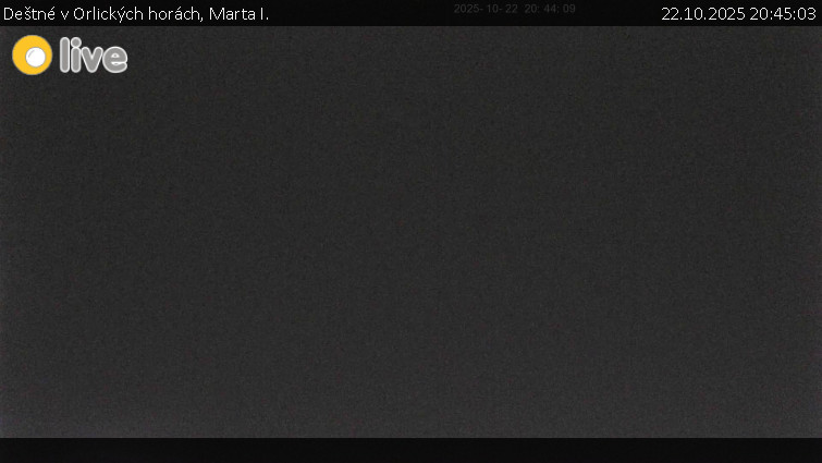 Deštné v Orlických horách - Marta I. - 22.10.2025 v 20:45 Deštné v Orlických horách - Marta I. - 22.10.2025 v 20:45