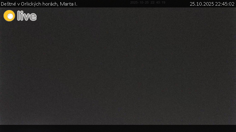 Deštné v Orlických horách - Marta I. - 25.10.2025 v 22:45 Deštné v Orlických horách - Marta I. - 25.10.2025 v 22:45