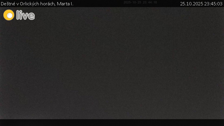 Deštné v Orlických horách - Marta I. - 25.10.2025 v 23:45 Deštné v Orlických horách - Marta I. - 25.10.2025 v 23:45