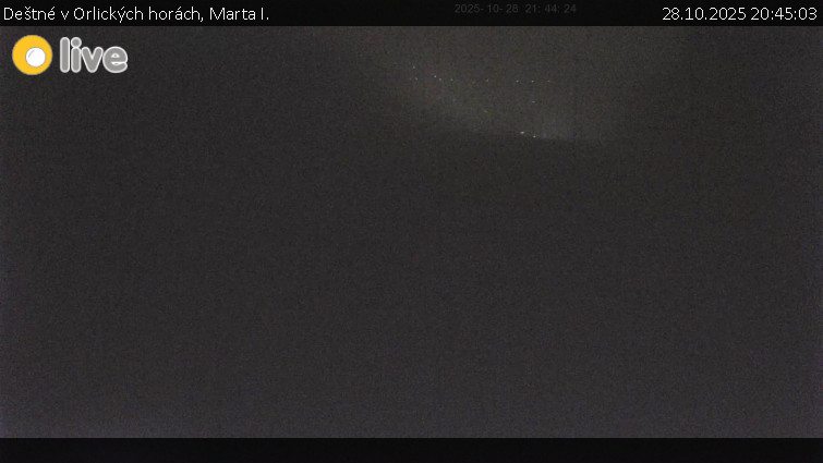 Deštné v Orlických horách - Marta I. - 28.10.2025 v 20:45 Deštné v Orlických horách - Marta I. - 28.10.2025 v 20:45