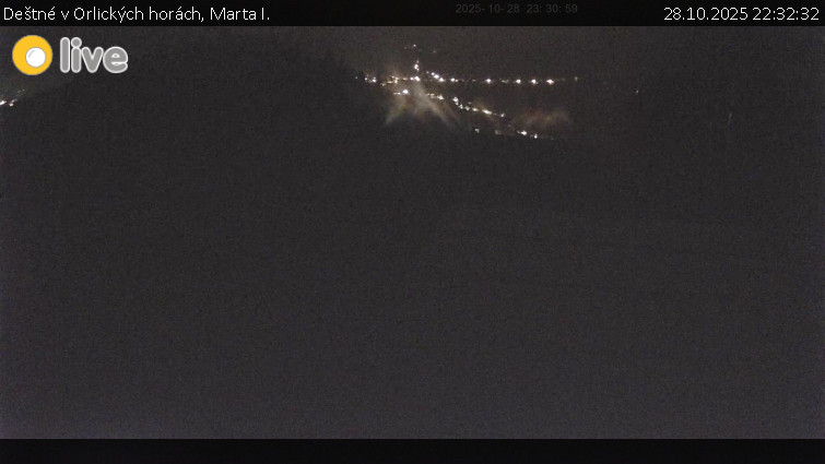 Deštné v Orlických horách - Marta I. - 28.10.2025 v 22:32 Deštné v Orlických horách - Marta I. - 28.10.2025 v 22:32