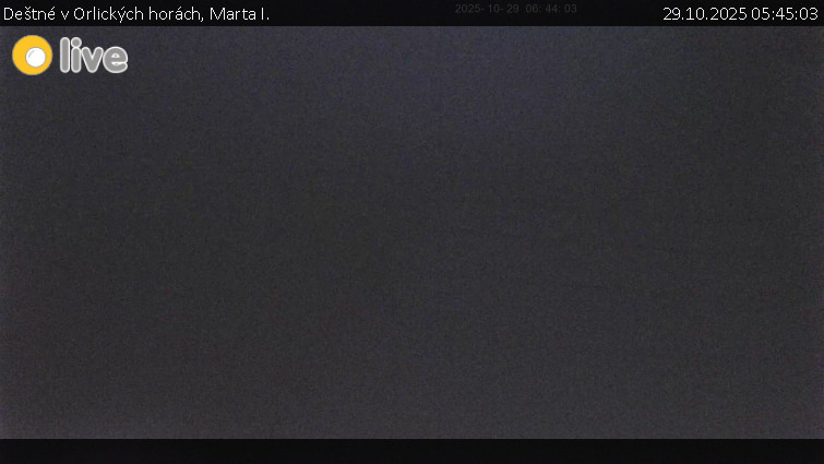 Deštné v Orlických horách - Marta I. - 29.10.2025 v 05:45 Deštné v Orlických horách - Marta I. - 29.10.2025 v 05:45