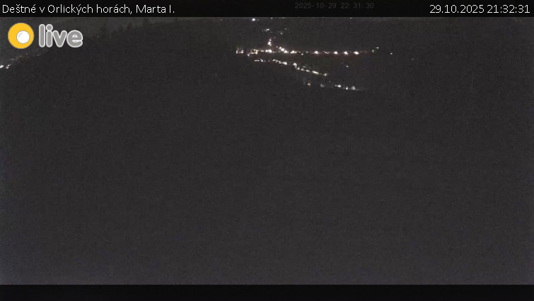 Deštné v Orlických horách - Marta I. - 29.10.2025 v 21:32 Deštné v Orlických horách - Marta I. - 29.10.2025 v 21:32