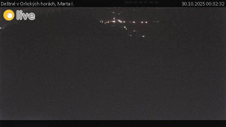Deštné v Orlických horách - Marta I. - 30.10.2025 v 00:32 Deštné v Orlických horách - Marta I. - 30.10.2025 v 00:32